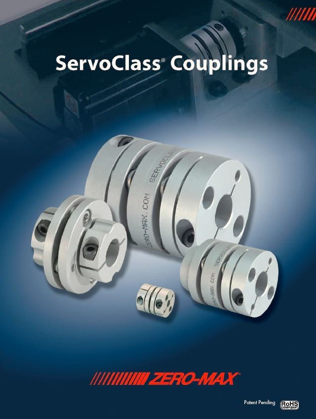 Zeromax Servoclass Metal disc couplings available from HMK