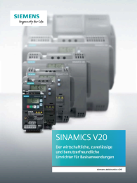 Siemens SINAMICS V20 Basic Inverter