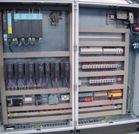 Main electrical panel showing Siemens control equipment